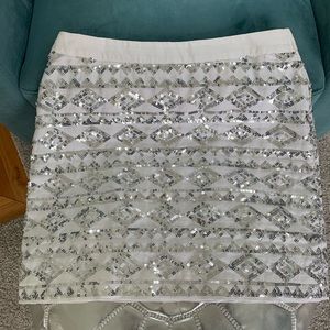 Banana Republic Linen & Sequin  skirt